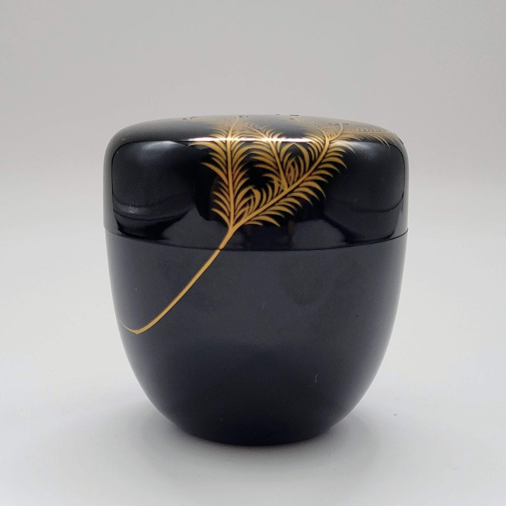 Vintage japanse theebus Yanagi 花鳥画 wilgenmotief maki-e Shunpō