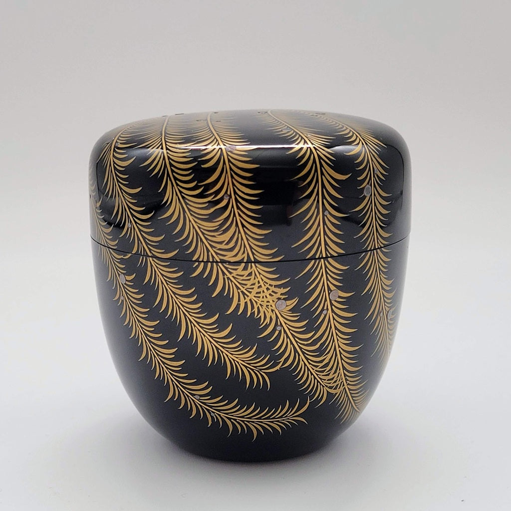 Vintage japanse theebus Yanagi 花鳥画 wilgenmotief maki-e Shunpō