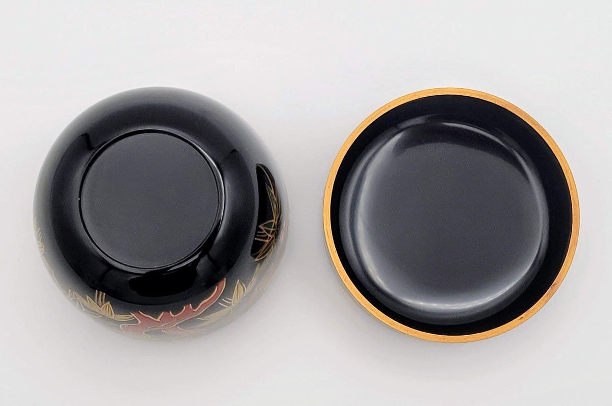 Matcha natsume met Shochikubai-motief 松竹梅 Sakata Minetosh