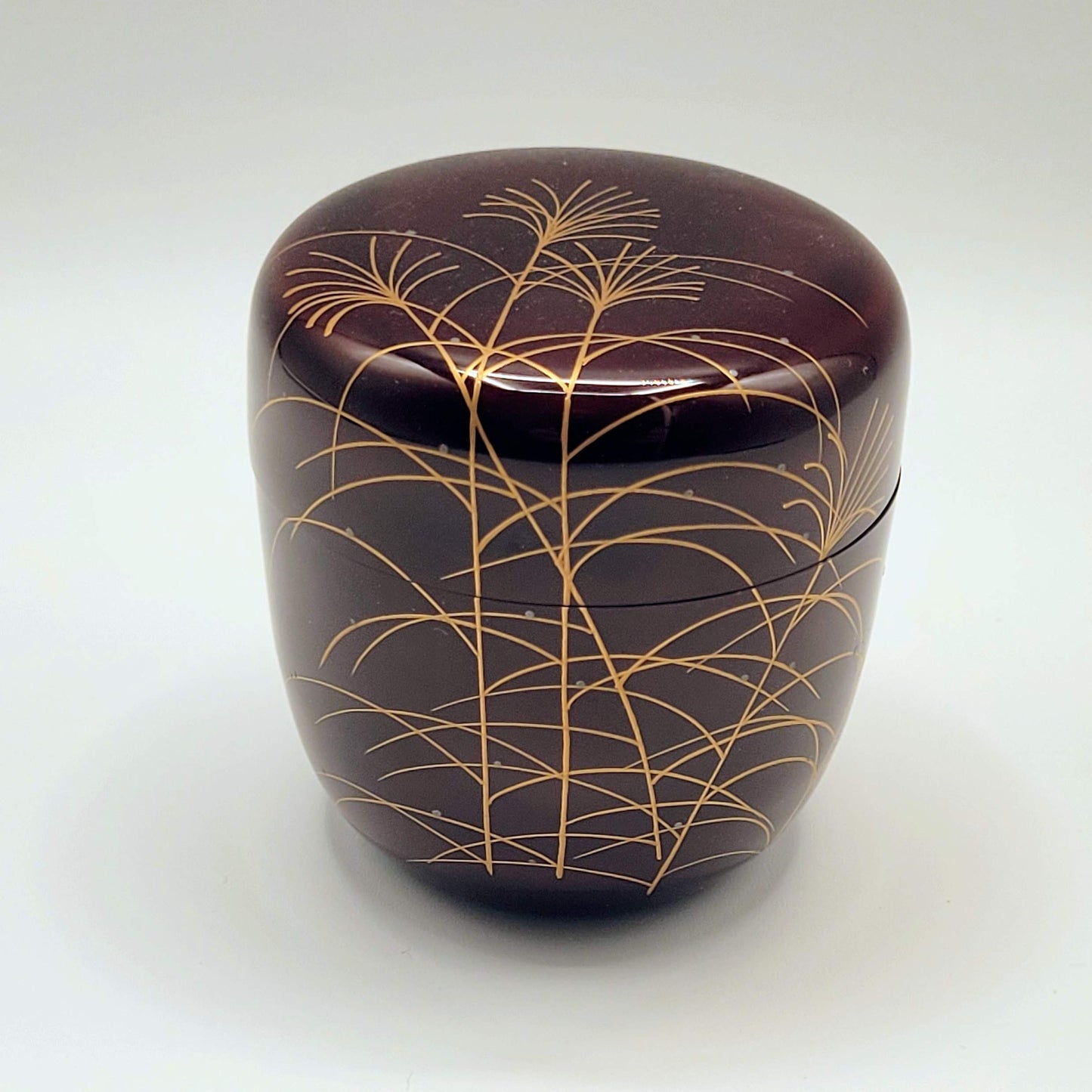 Matcha natsume Musashino maki-e 武蔵野蒔絵 Okamoto Yōsai 岡本陽斎