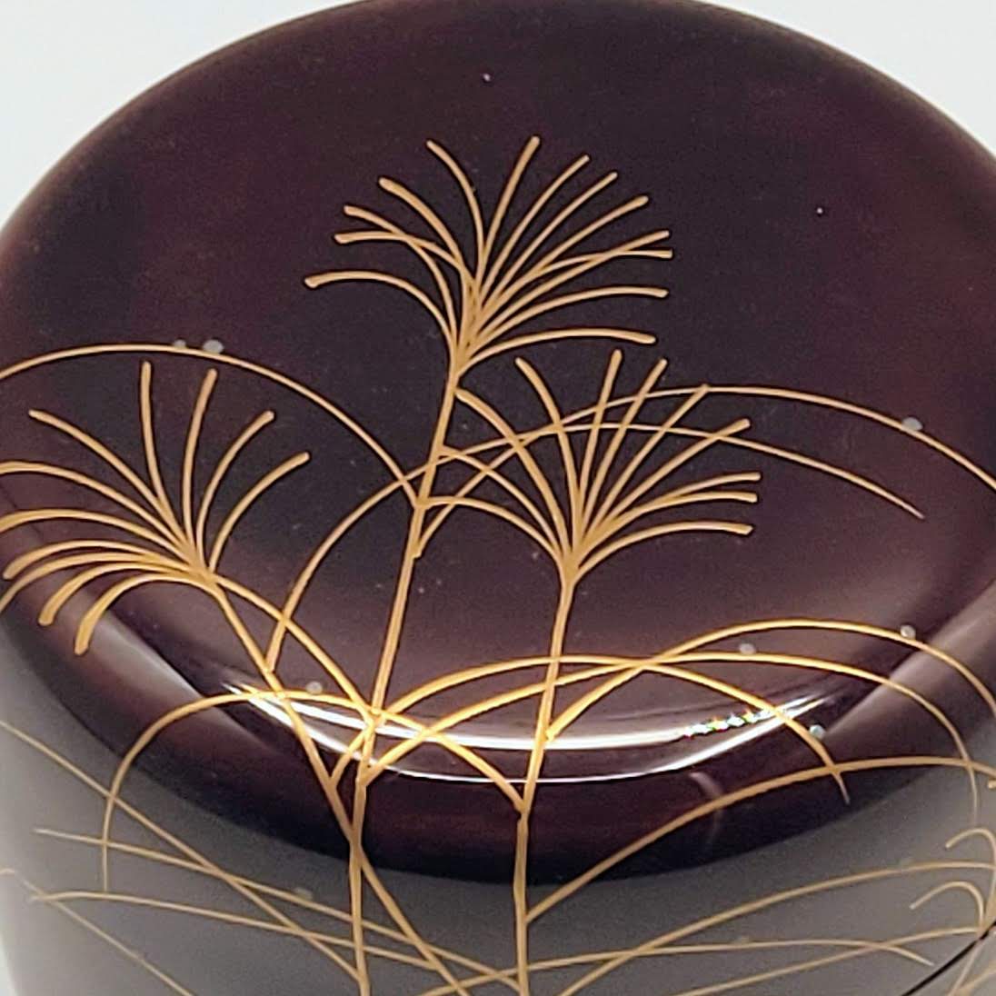 Matcha natsume Musashino maki-e 武蔵野蒔絵 Okamoto Yōsai 岡本陽斎