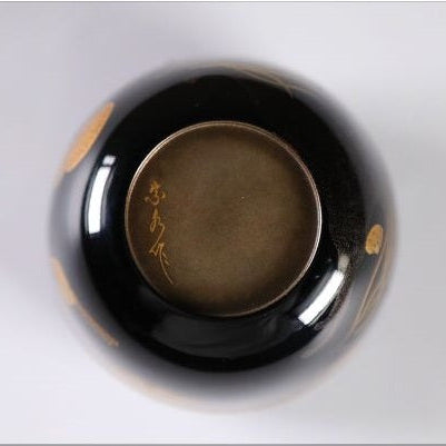Wajima raden mirugai natsume with mother-of-pearl inlay Sea Pen & Shell design (Mirugai natsume) by Shimizu Sōsui