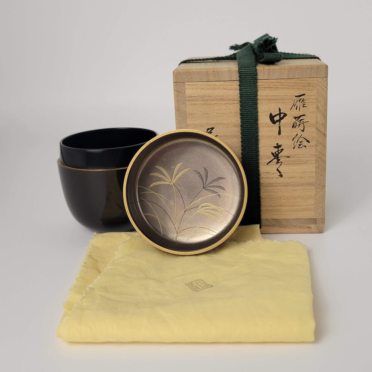 Japanese Maki-e Natsume - Geese in Autumn – Tsukamoto Noriyoshi 塚本規義