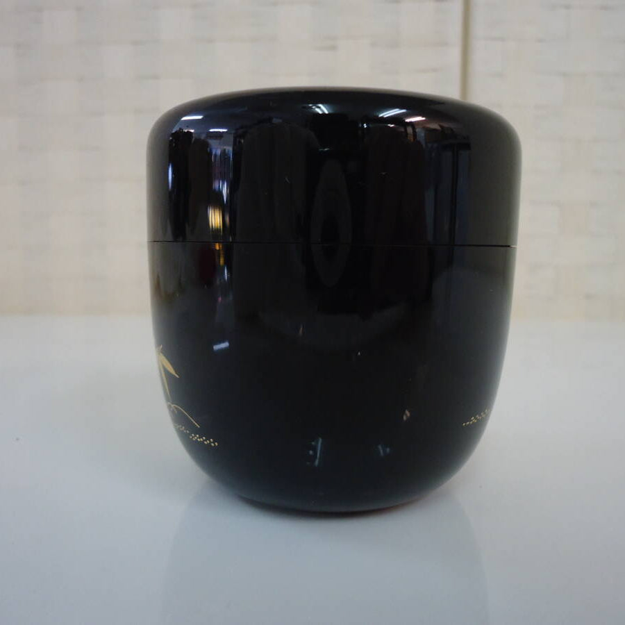 Shikunshi Maki-e Ōnatsume (Four Gentlemen Maki-e Large Tea Caddy) by Saijō Issai