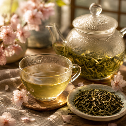 Japanese Cherries (green and white tea blend)